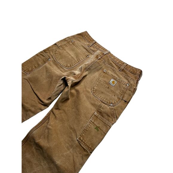 Vintage Carhartt Women’s WB136 BRN Easy Fit Double Knee Carpenter Work 12x30 Y2K - Picture 3 of 9